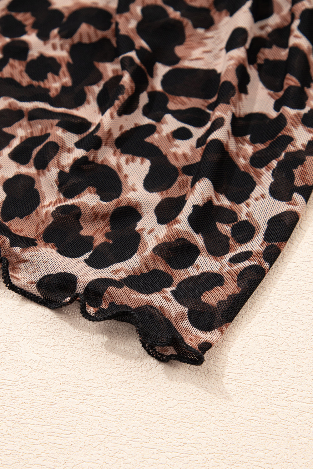 Brown Leopard Floral Reversible Ruffle Hem Maxi Skirt Skirts & Petticoat JT's Designer Fashion