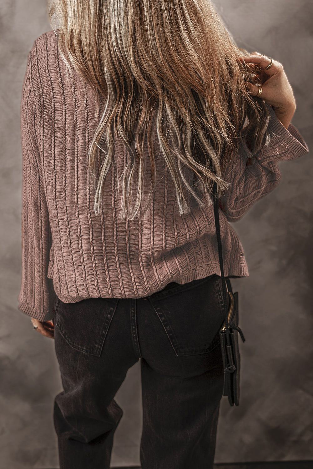 Goat Cut Out Textured Knit Buttoned Cardigan Cardigans JT's Designer Fashion
