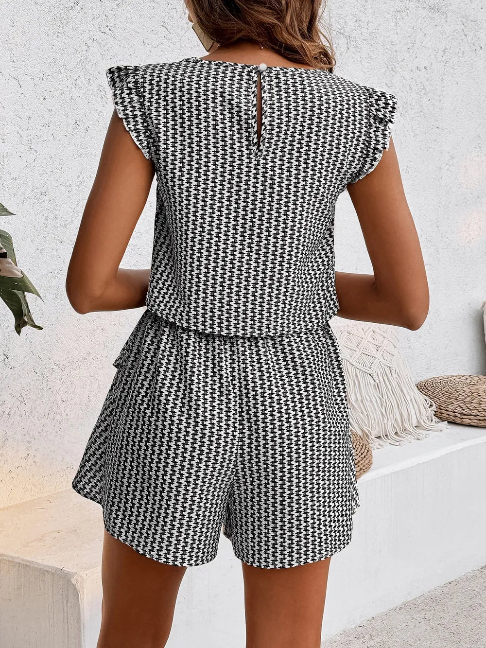 Chic in Check – The Ultimate Summer Layered Short Set Short Sets JT's Designer Fashion