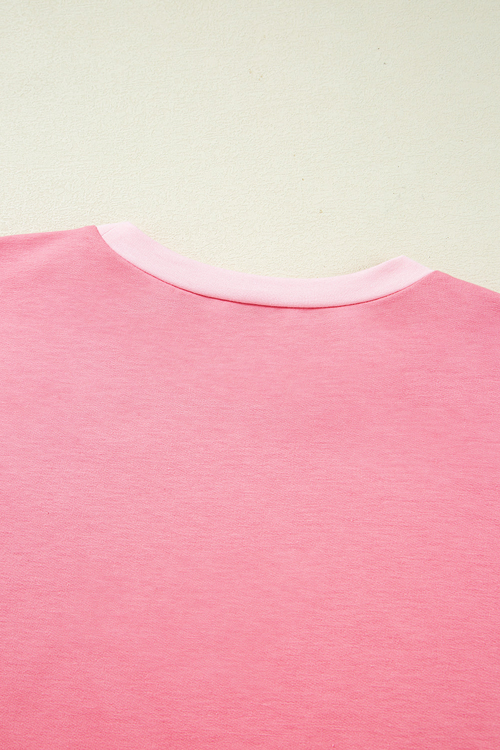 Peach Blossom Two Tones Patchwork Half Sleeve Plus Size T Shirt Plus Size Tops & Tees JT's Designer Fashion