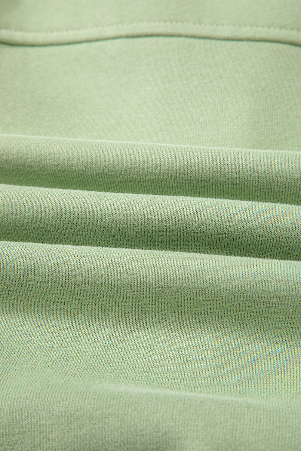 Smoke Green Quarter Zip Stand Neck Kangaroo Pocket Sweatshirt Sweatshirts & Hoodies JT's Designer Fashion