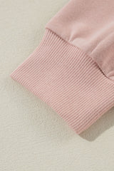 Fushia Solid Color Rivet Stud Raglan Sleeve Hoodie with Pocket Sweatshirts & Hoodies JT's Designer Fashion