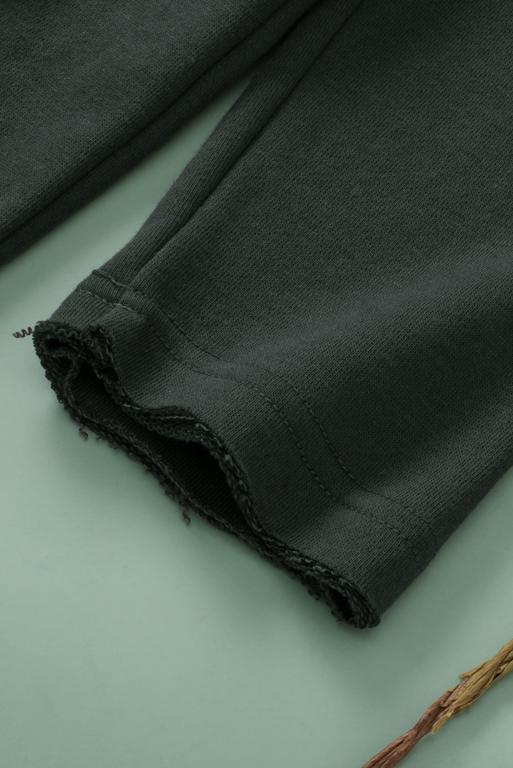Gray Exposed Seam Raw Edge Hoodie with Pockets Sweatshirts & Hoodies JT's Designer Fashion
