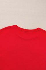 Fiery Red TOUCH DOWN Football Graphic Pullover Sweatshirt Sweatshirts & Hoodies JT's Designer Fashion