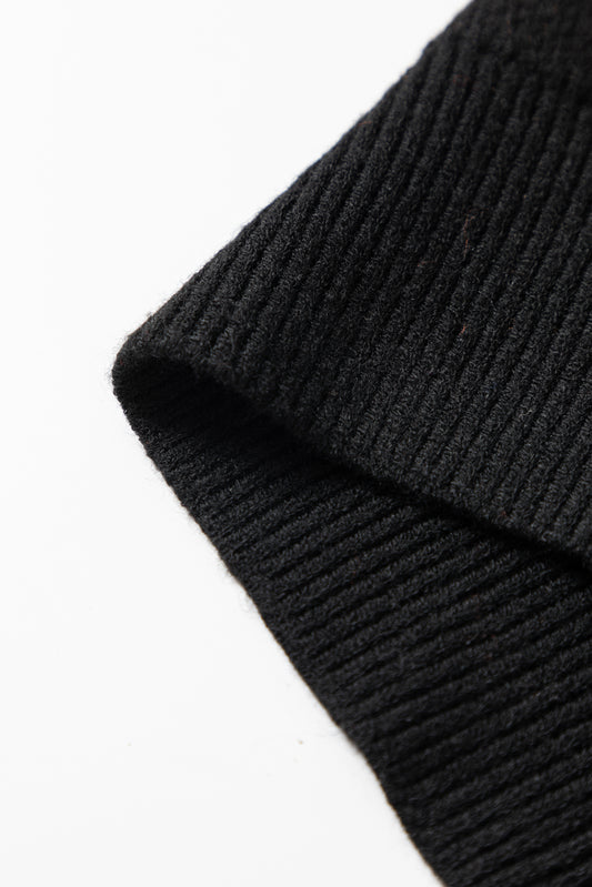 Black Halloween Pumpkin Bow Knit Button V Neck Sweater Cardigan Cardigans JT's Designer Fashion