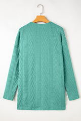 Canton Solid Textured Open Front Cardigan with Pocket Cardigans JT's Designer Fashion