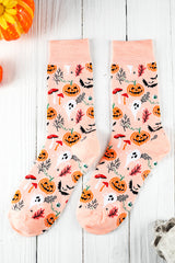 Delicacy Spooky Season Halloween Element Print Socks Socks JT's Designer Fashion