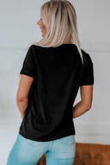 Black Western Cowboy Boots Crew Neck Graphic Tee Graphic Tees JT's Designer Fashion