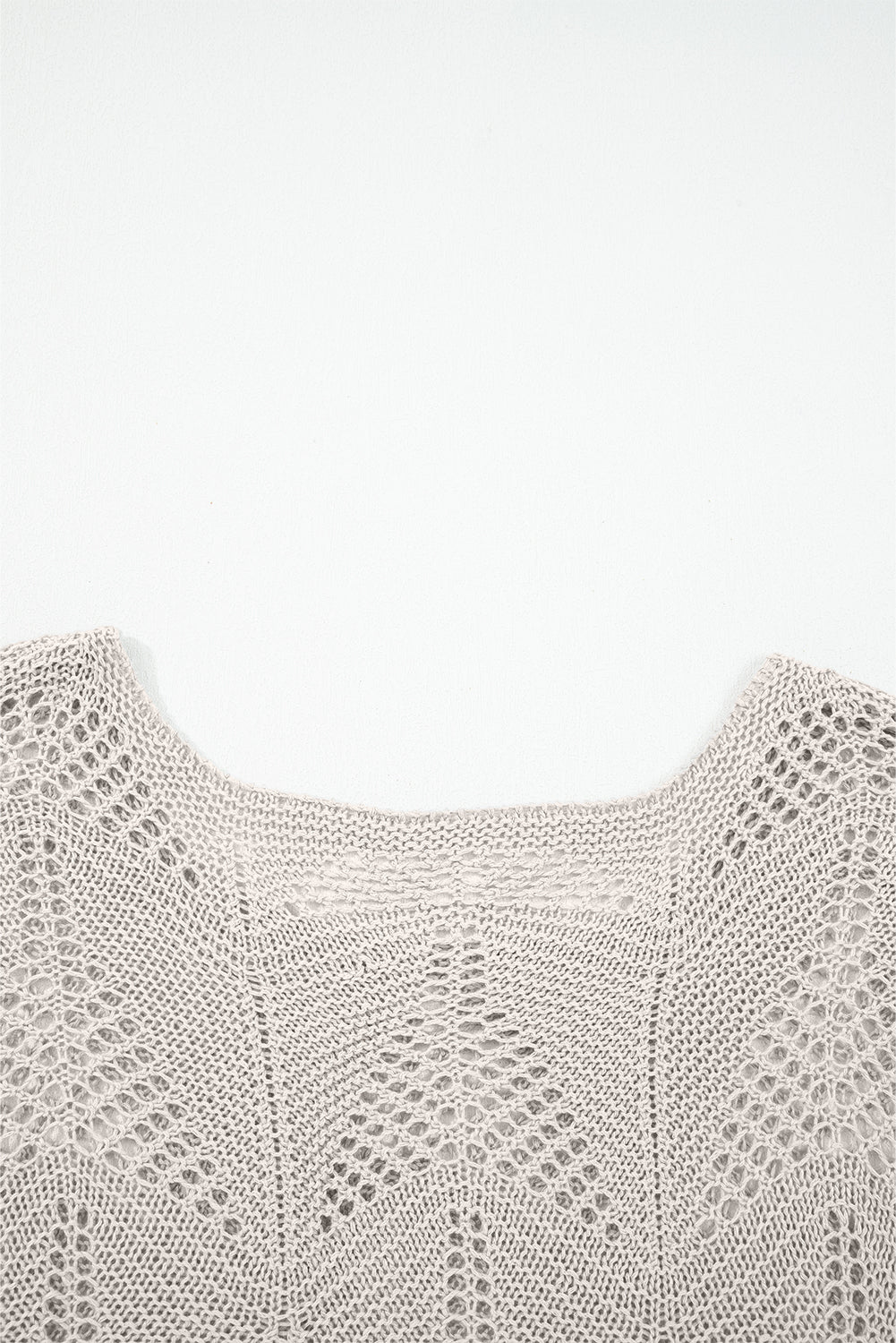 Seagrass Hollow Out Knit 7/8 Sleeve Casual Sweater Sweaters JT's Designer Fashion