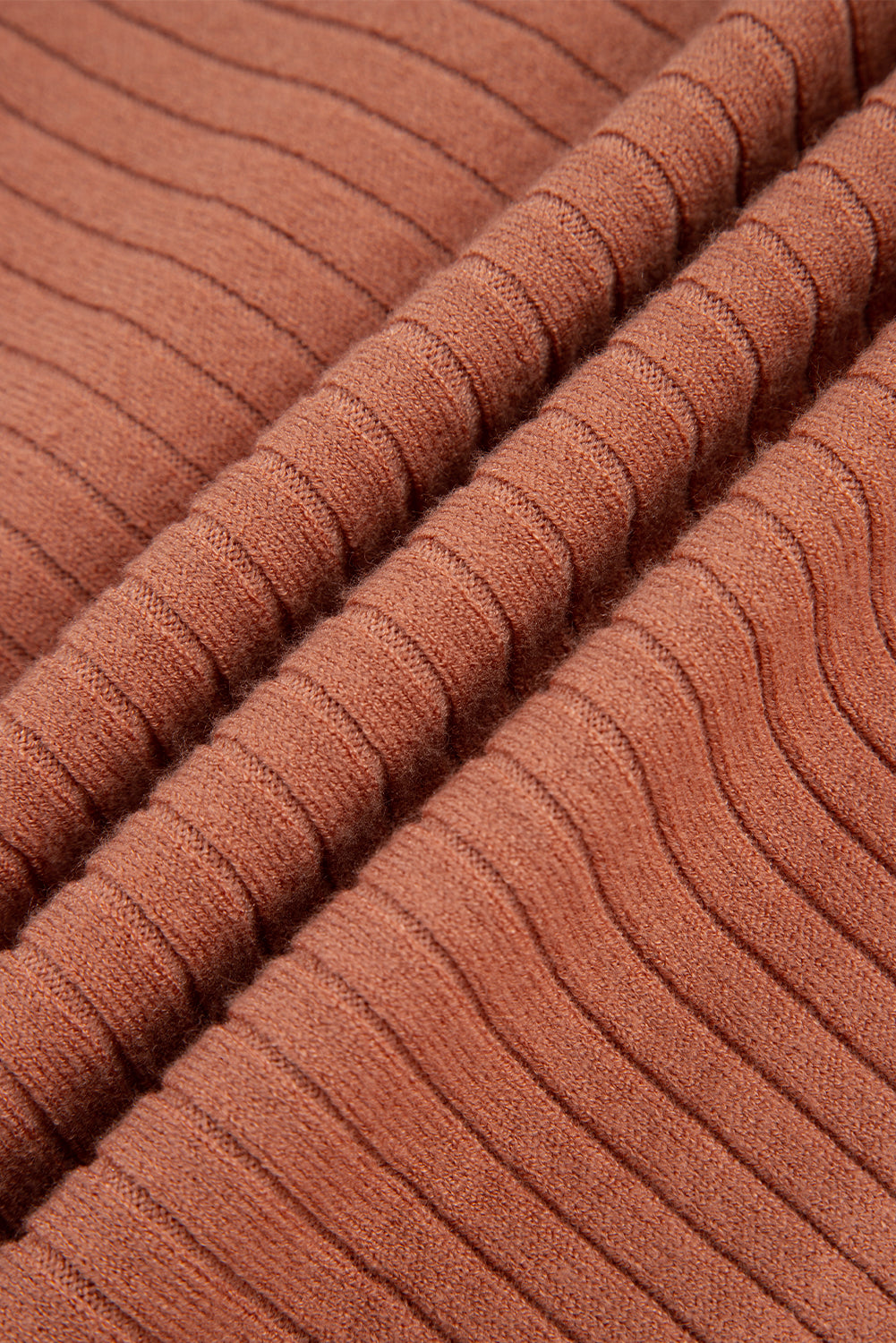 Apricot Pink Wide Rib Knit Button Front Dolman Sleeve Sweater Cardigan Cardigans JT's Designer Fashion