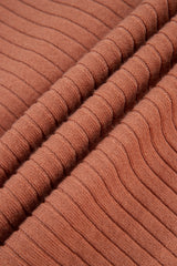 Apricot Pink Wide Rib Knit Button Front Dolman Sleeve Sweater Cardigan Cardigans JT's Designer Fashion