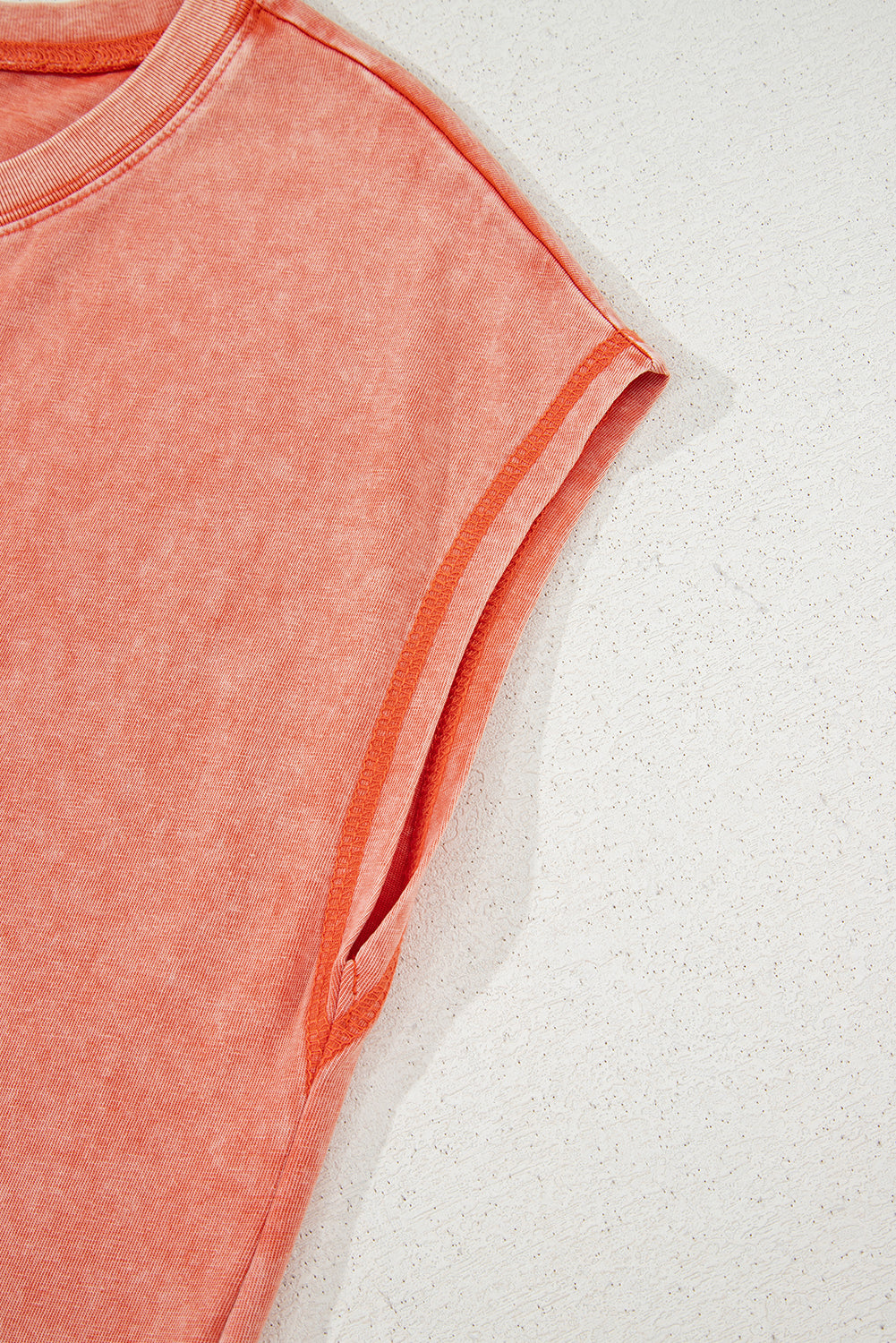 Carrot Mineral Wash Pocketed T-shirt Long Dress T Shirt Dresses JT's Designer Fashion