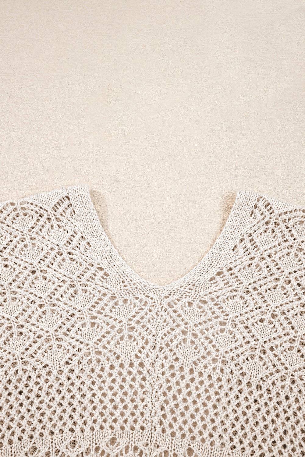 Jet Stream Mix Pattern Hollowed Knit Open Front Cardigan Sweaters JT's Designer Fashion
