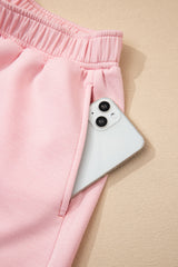 Light Pink Puff Sleeve Pearl Embellished Scallop Trim Top 2 Piece Skort Set Two Piece Dresses JT's Designer Fashion
