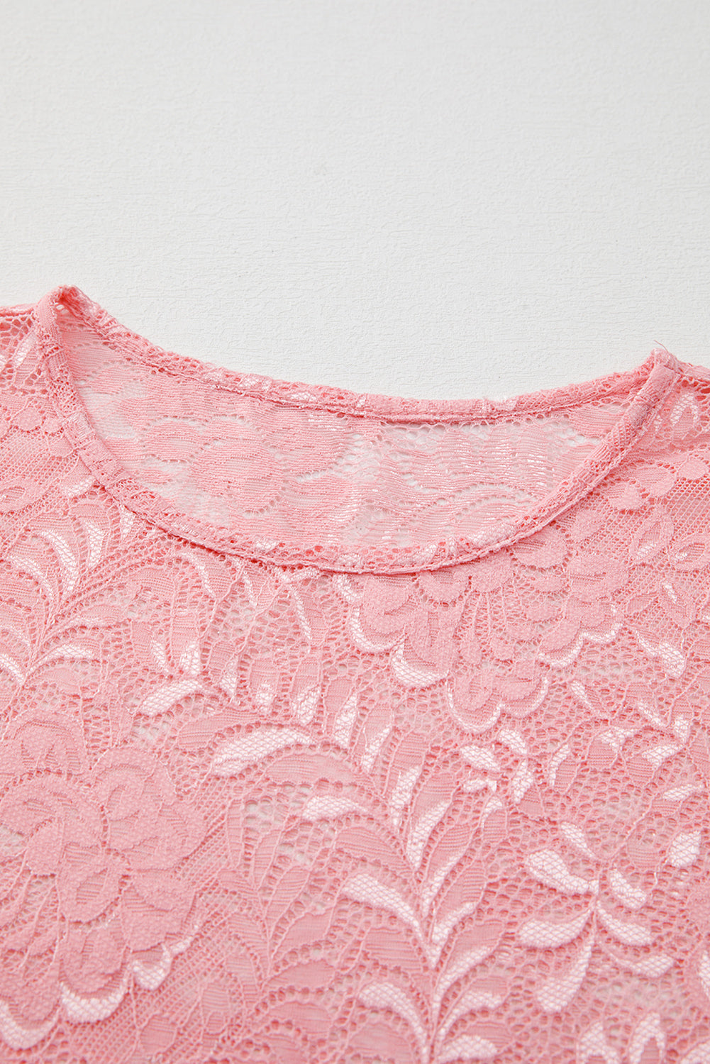 Blossom Floral Lace Sheer Long Sleeve Top Long Sleeve Tops JT's Designer Fashion
