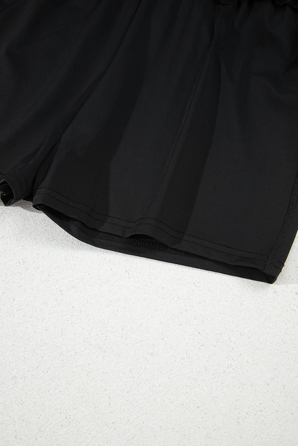 Black Drawstring High Waist Lined Tennis Skorts Skirts & Petticoat JT's Designer Fashion