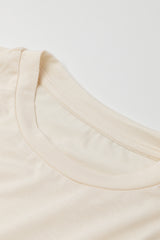 Beige Embellished Puff Sleeve Tiered A-line Dress Mini Dresses JT's Designer Fashion