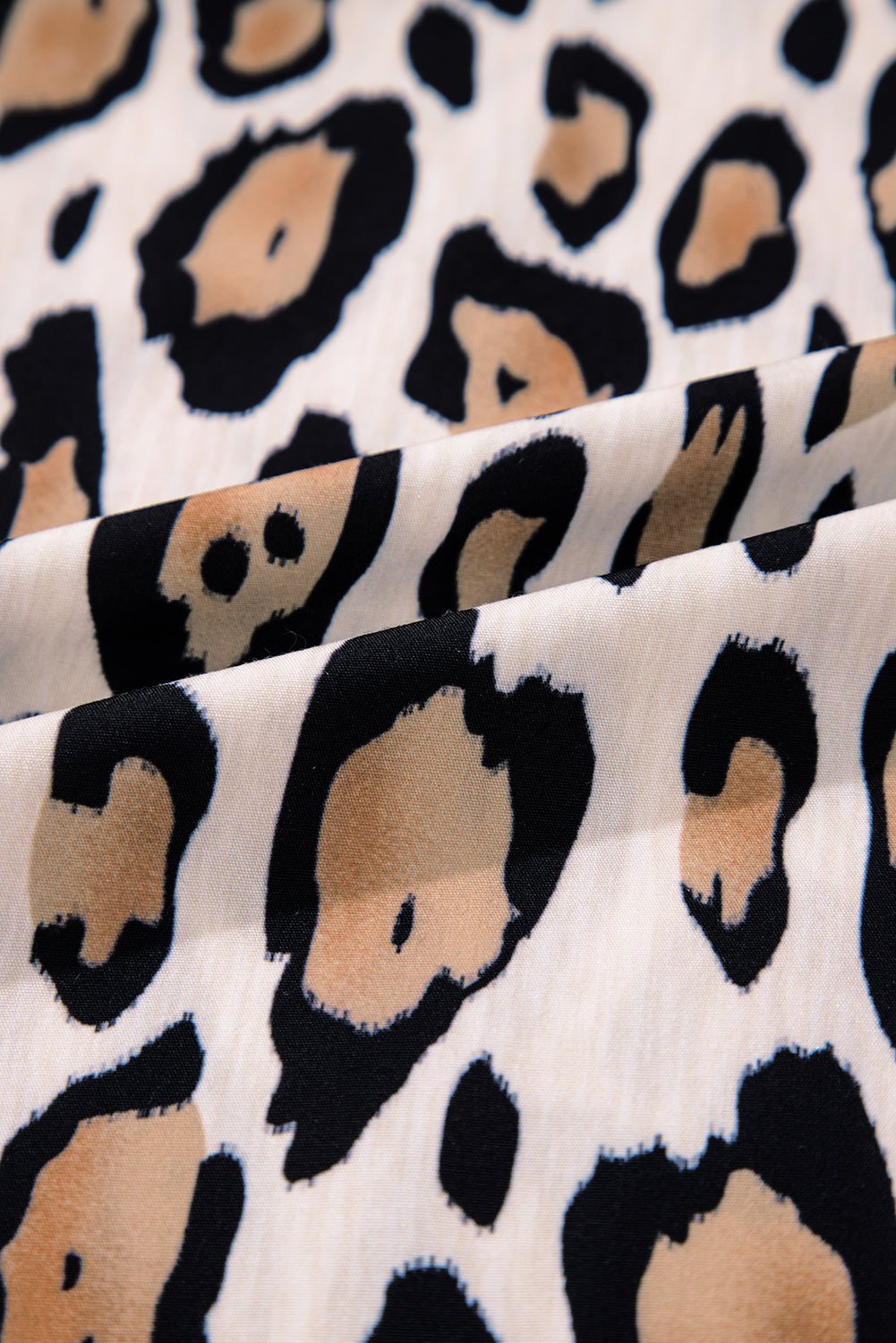 Jet Stream Oversized Leopard Print Balloon Sleeve Casual Shirt Blouses & Shirts JT's Designer Fashion