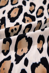 Jet Stream Oversized Leopard Print Balloon Sleeve Casual Shirt Blouses & Shirts JT's Designer Fashion
