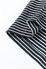 Black white Striped Print Buttoned Wide Leg Sleeveless Jumpsuit Jumpsuits & Rompers JT's Designer Fashion
