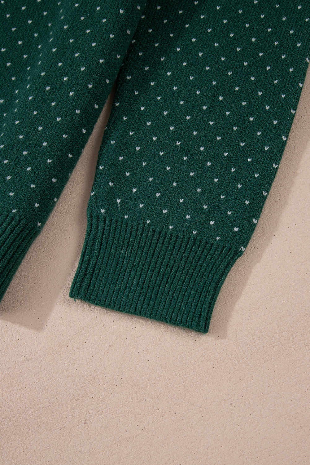 Green Christmas Snowflake Pattern Drop Shoulder Plus Size Sweater Plus Size Sweaters & Cardigans JT's Designer Fashion