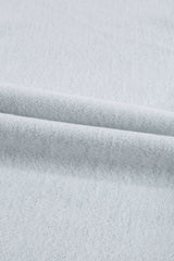 Light Grey Fleece Lined Half Zipper Kangaroo Pockets Loose Hoodie Sweatshirts & Hoodies JT's Designer Fashion