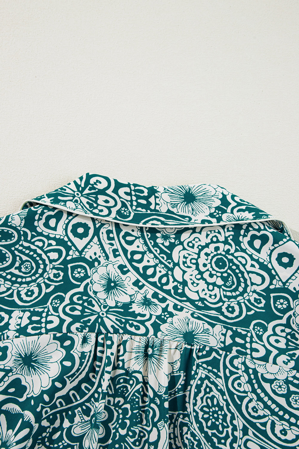 Green Floral Flounce Sleeve Split Neck Plus Size Dress Plus Size Mini Dresses JT's Designer Fashion