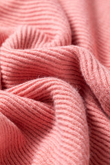 Light Pink Ribbed Knit Half Sleeve Plus Size Poncho Style Sweater Plus Size Sweaters & Cardigans JT's Designer Fashion