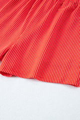 Ribbed Textured Knit Loose Fit Tee and Shorts Set Short Sets JT's Designer Fashion