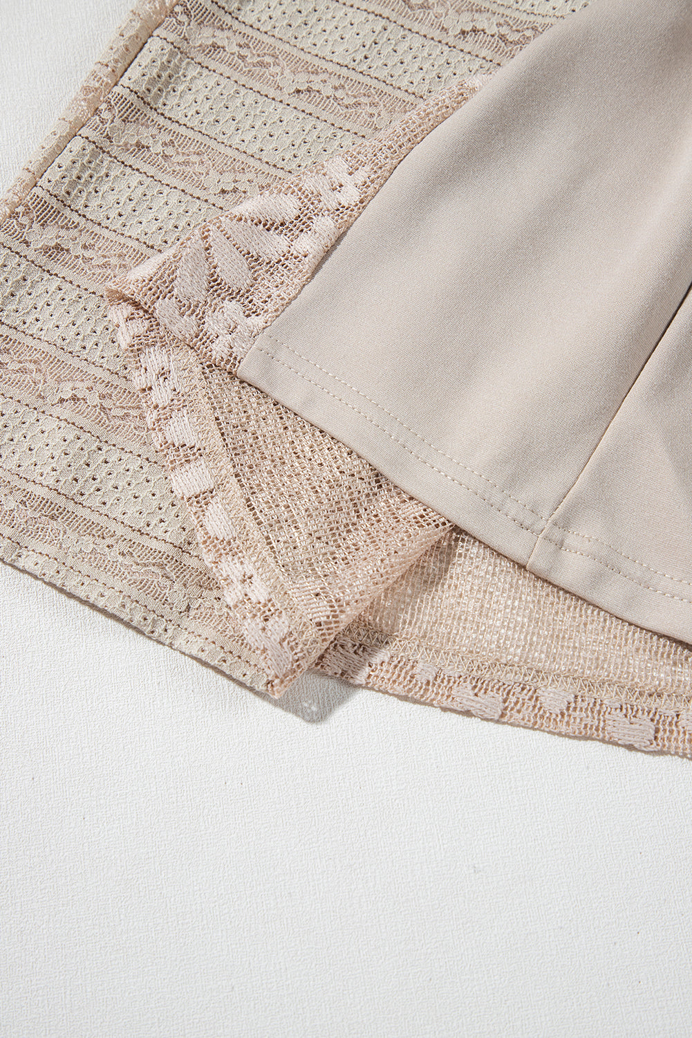 Smoke Gray Boho Lace Patchwork Wide Leg High Waist Pants Pants & Culotte JT's Designer Fashion