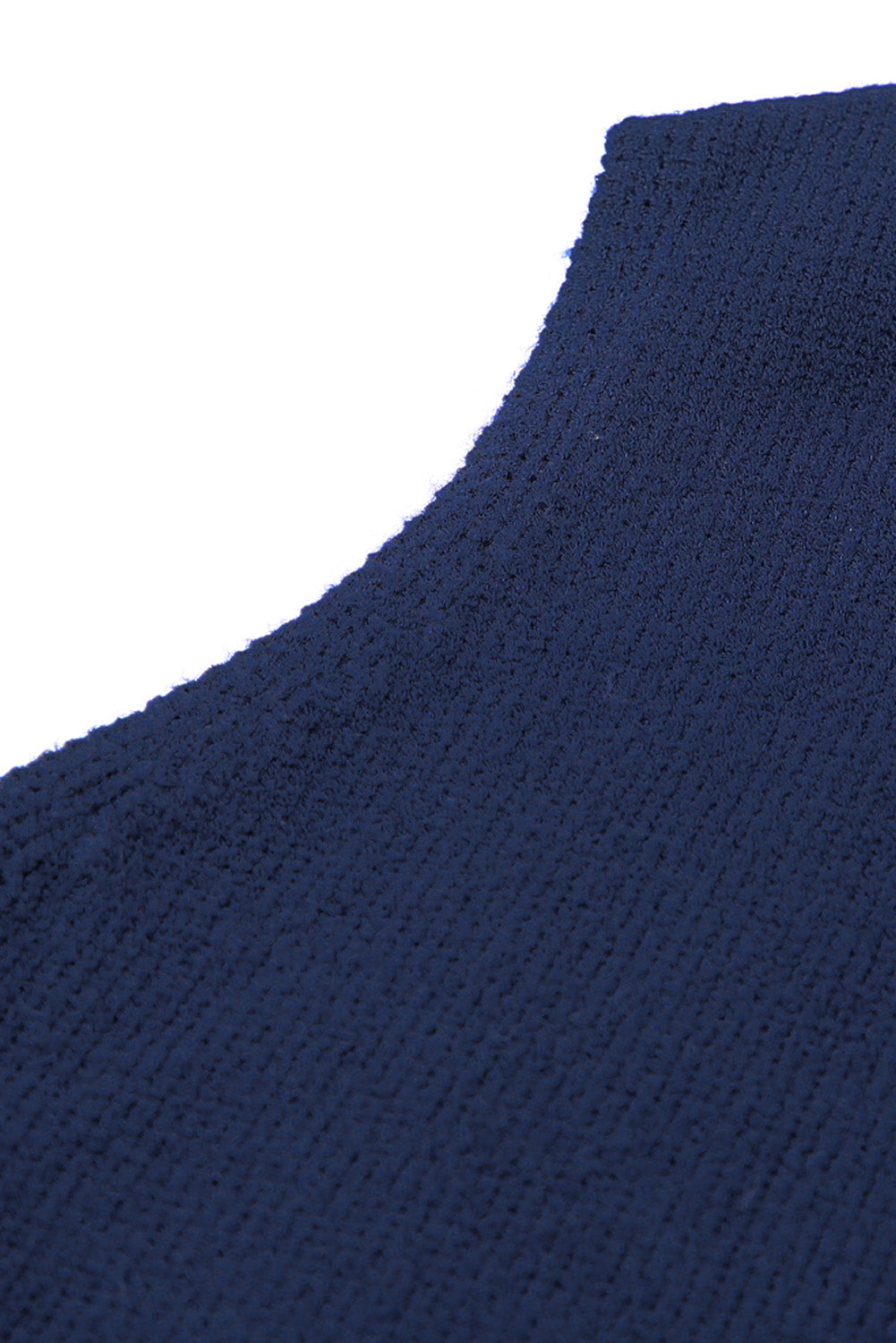 Dark Blue Knit Vest Pullover Sweater Sweaters & Cardigans JT's Designer Fashion