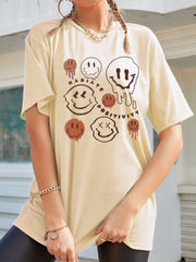 Graphic Round Neck Half Sleeve T-Shirt T-Shirts JT's Designer Fashion