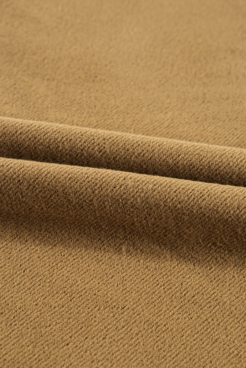 Brown Fleece Lined Half Zipper Kangaroo Pockets Loose Hoodie Sweatshirts & Hoodies JT's Designer Fashion