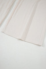 Apricot Buttoned V Neck Tank Top and Wide Leg Pants Casual Outfit Pant Sets JT's Designer Fashion