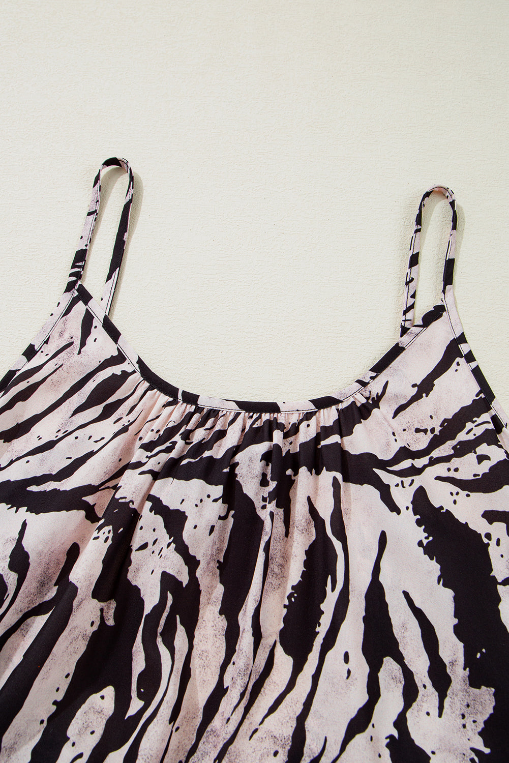 Black Abstract Print Open Back Boho Loose Long Sundress Maxi Dresses JT's Designer Fashion