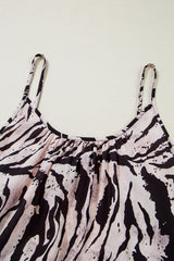 Black Abstract Print Open Back Boho Loose Long Sundress Maxi Dresses JT's Designer Fashion