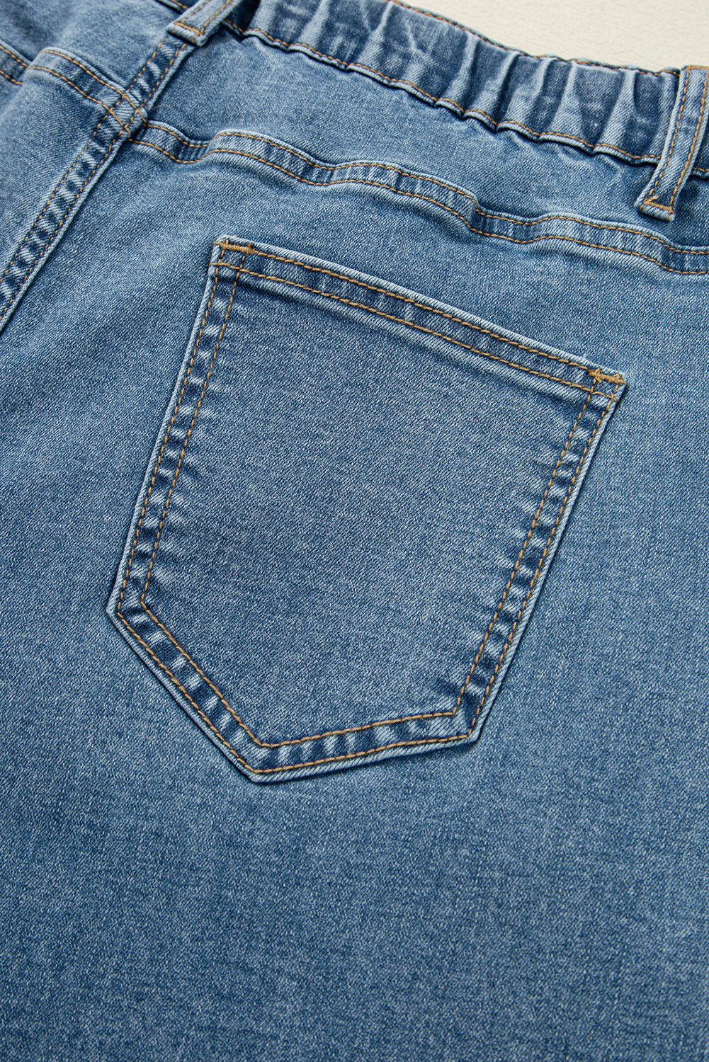 Dusk Blue Medium Wash Super Wide Leg Denim Pants Jeans JT's Designer Fashion