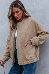 Light French Beige Floral Quilted Jacket Jackets JT's Designer Fashion