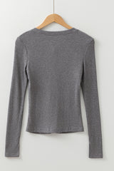 Sleet Ribbed Knit Button Down Slim Cardigan Cardigans JT's Designer Fashion