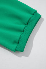 Sea Green Half Zip Puff Sleeve Top and Ruffled Shorts Set Short Sets JT's Designer Fashion