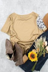 Khaki Western Cowboy TAKE ME AWYA Bleached Graphic T Shirt Graphic Tees JT's Designer Fashion