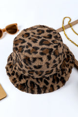 Thai Curry Leopard Plush Wide Brim Winter Fishman Hat Hats & Caps JT's Designer Fashion