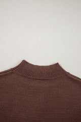 Coffee Western Howdy Boot Graphic High Neck Sweater Sweaters JT's Designer Fashion