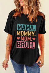 Black Mama Mommy Mom Bruh Graphic Tee Graphic Tees JT's Designer Fashion