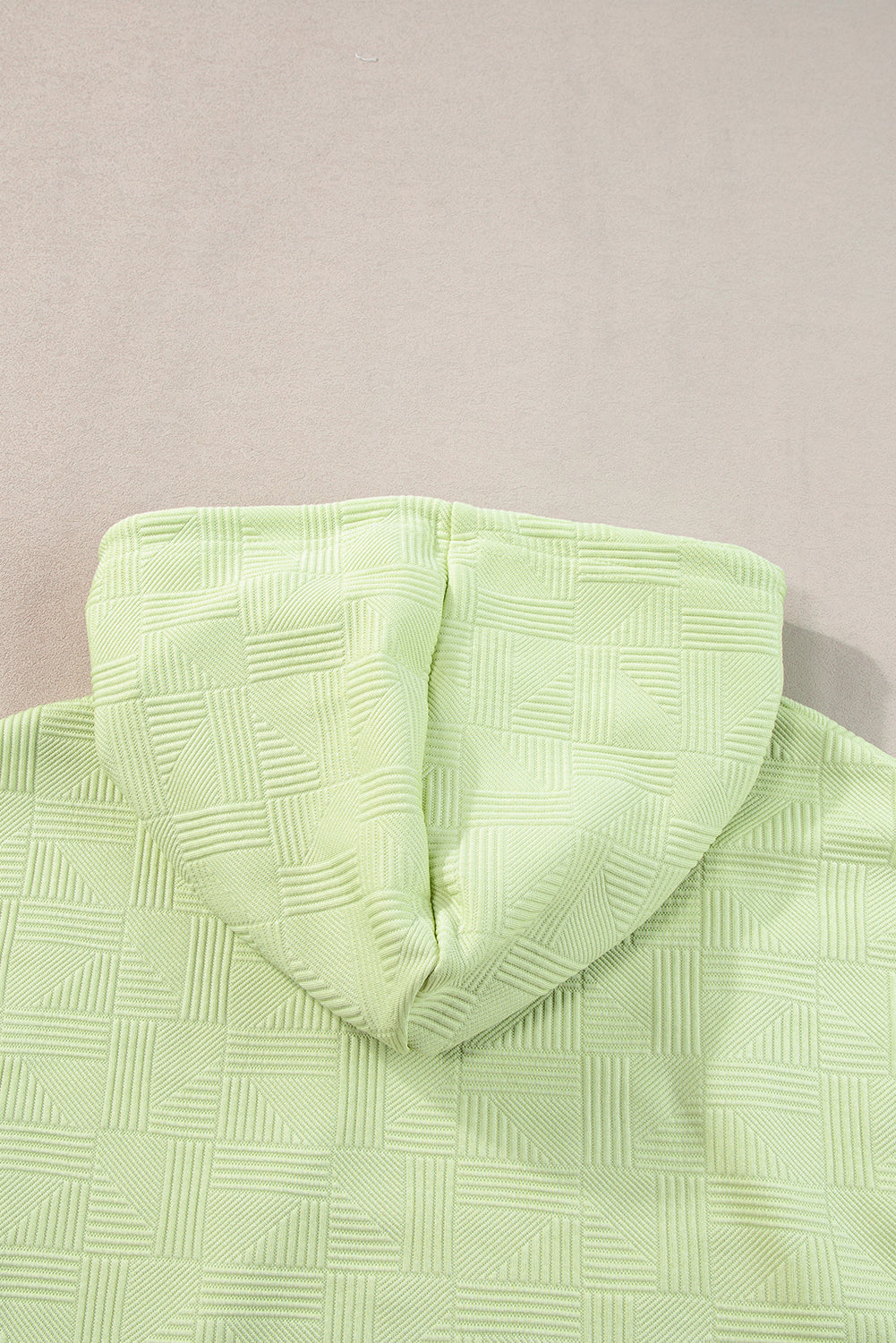 Meadow Mist Green Textured Cropped Hoodie and Shorts Set Short Sets JT's Designer Fashion