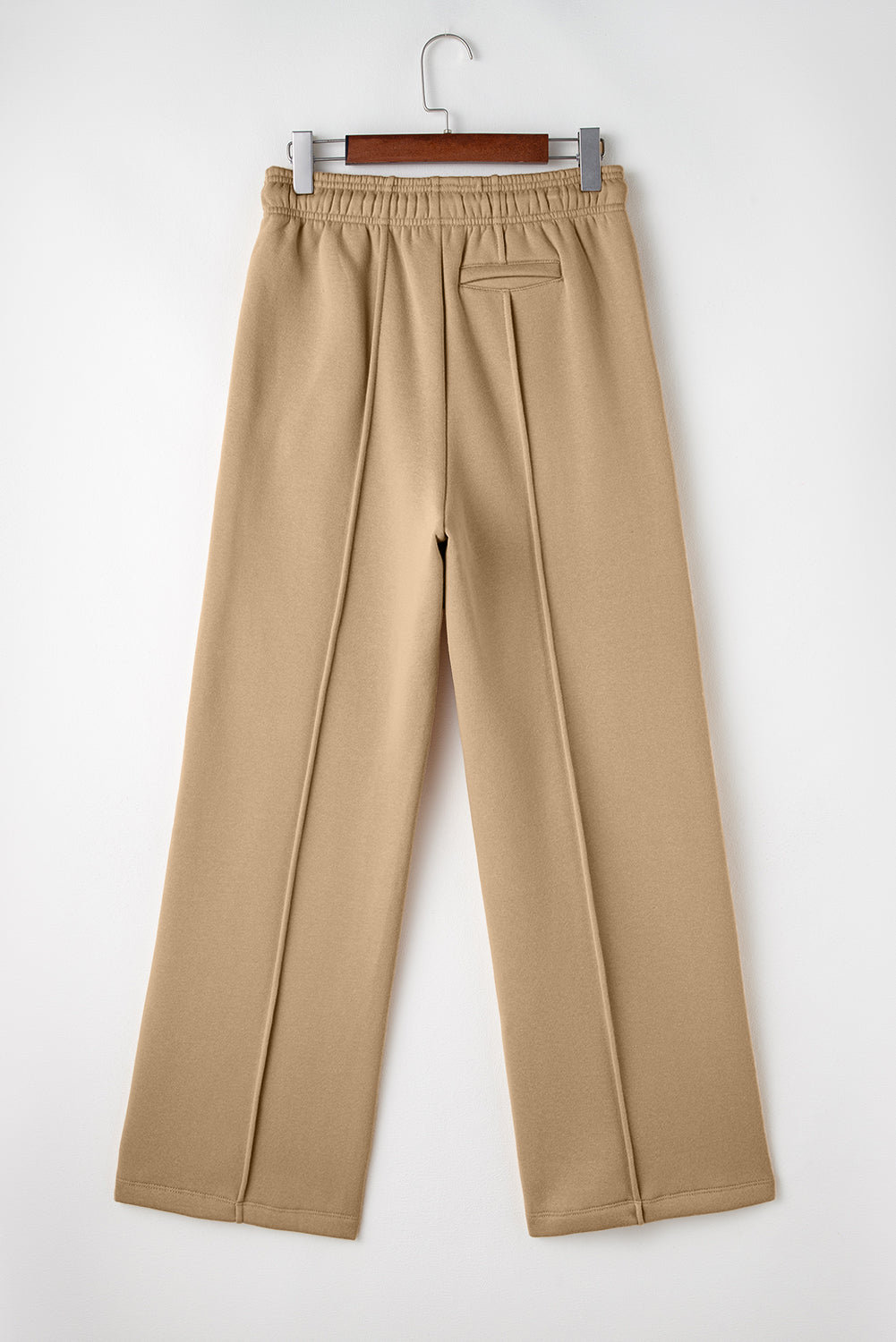 Smoke Gray Exposed Seam Drawstring High Waist Wide Leg Pants Pants & Culotte JT's Designer Fashion