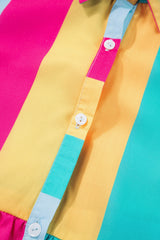Color Block Half Sleeve Mini Dress Mini Dresses JT's Designer Fashion
