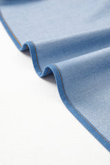 Myosotis Square Neck Pleated Waist V Cut Backless Tied Fit and Flare Dress JT's Designer Fashion