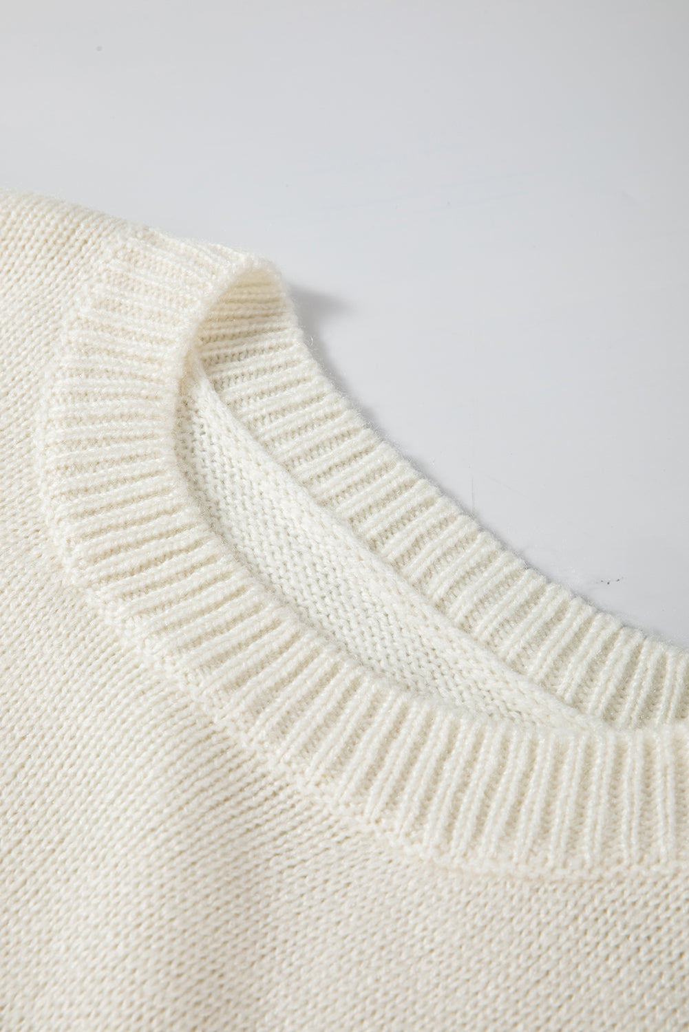 White Snowflake Christmas Tunic Sweater Sweaters JT's Designer Fashion