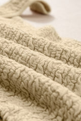 Apricot Textured U Neck Slim Fit Tank Top Sweaters & Cardigans JT's Designer Fashion